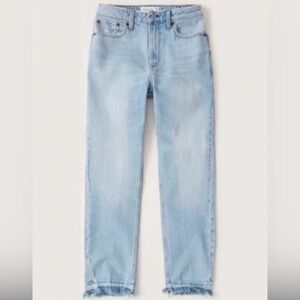 Abercrombie & Fitch Light Blue High-Rise Mom Jeans